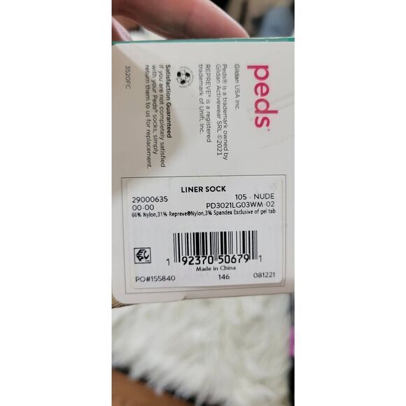 Peds Low-cut Lightweight Microfiber No Show Footie Socks 3 Pairs Nude Women's Sh - Picture 4 of 4